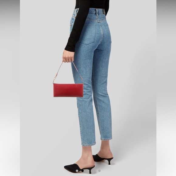 Salvatore Ferragamo Handbags - SALVATORE FERRAGAMO Red Leather Shoulder Bag / Purse